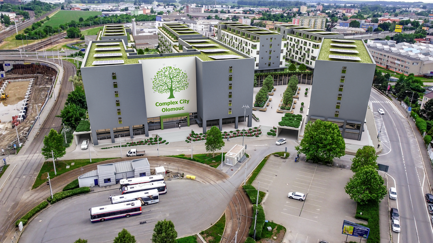 V Olomouci vyroste nový kancelářský i bytový areál za 2,6 miliardy korun